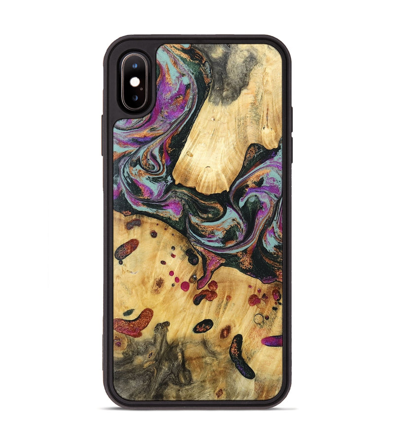 iPhone Xs Max Wood Phone Case - Avis (Green, 797053)