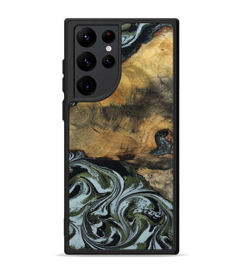 Galaxy S22 Ultra Wood Phone Case - Lem (Green, 797061)