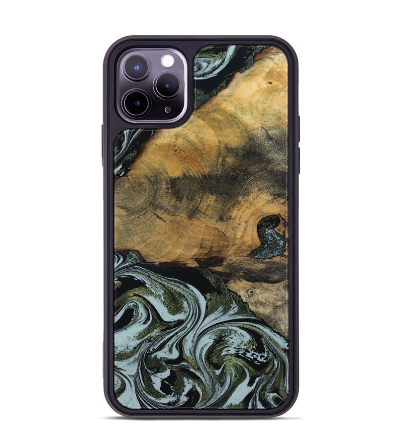 iPhone 11 Pro Max Wood Phone Case - Lem (Green, 797061)