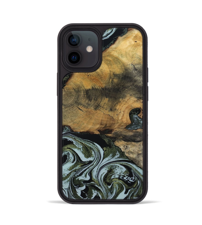 iPhone 12 Wood Phone Case - Lem (Green, 797061)