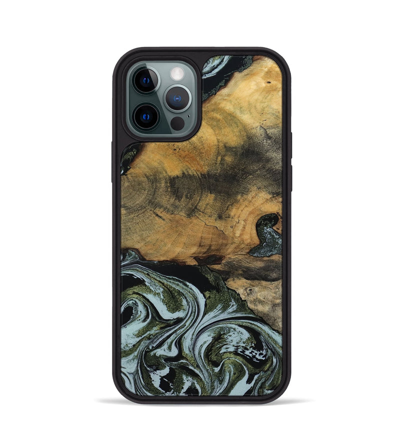 iPhone 12 Pro Wood Phone Case - Lem (Green, 797061)