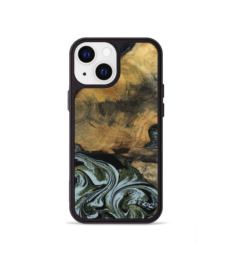 iPhone 13 mini Wood Phone Case - Lem (Green, 797061)