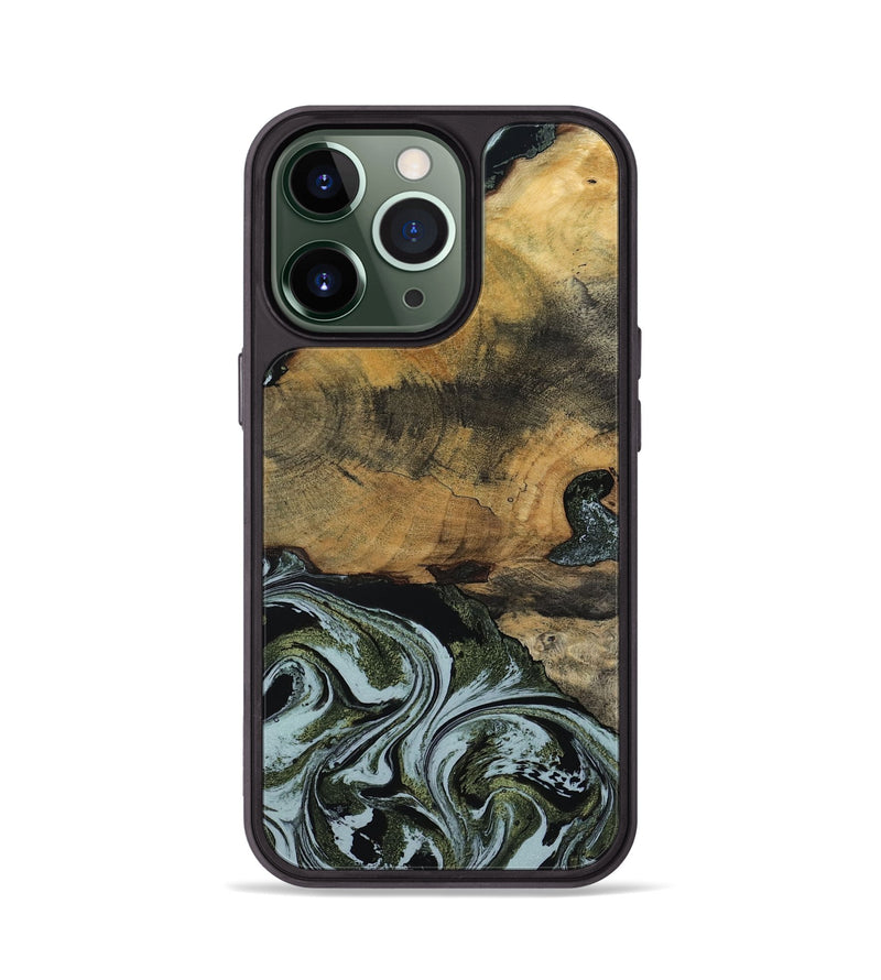 iPhone 13 Pro Wood Phone Case - Lem (Green, 797061)
