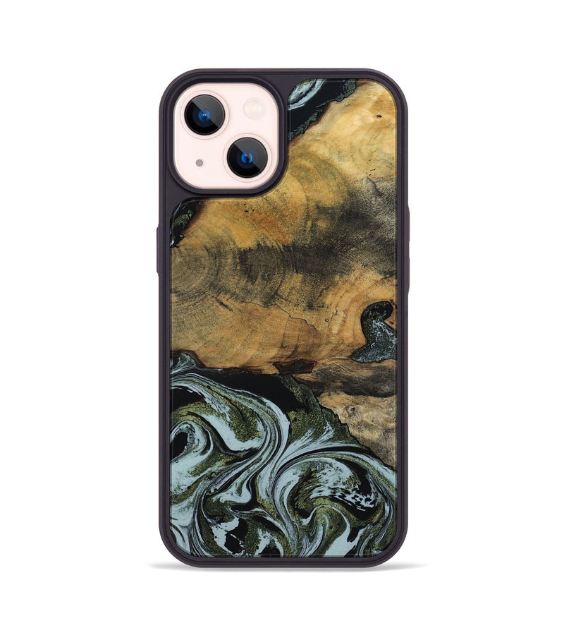 iPhone 14 Wood Phone Case - Lem (Green, 797061)