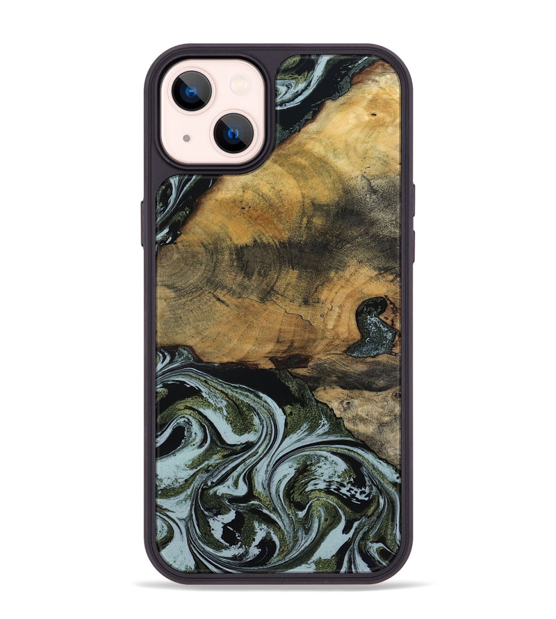 iPhone 14 Plus Wood Phone Case - Lem (Green, 797061)