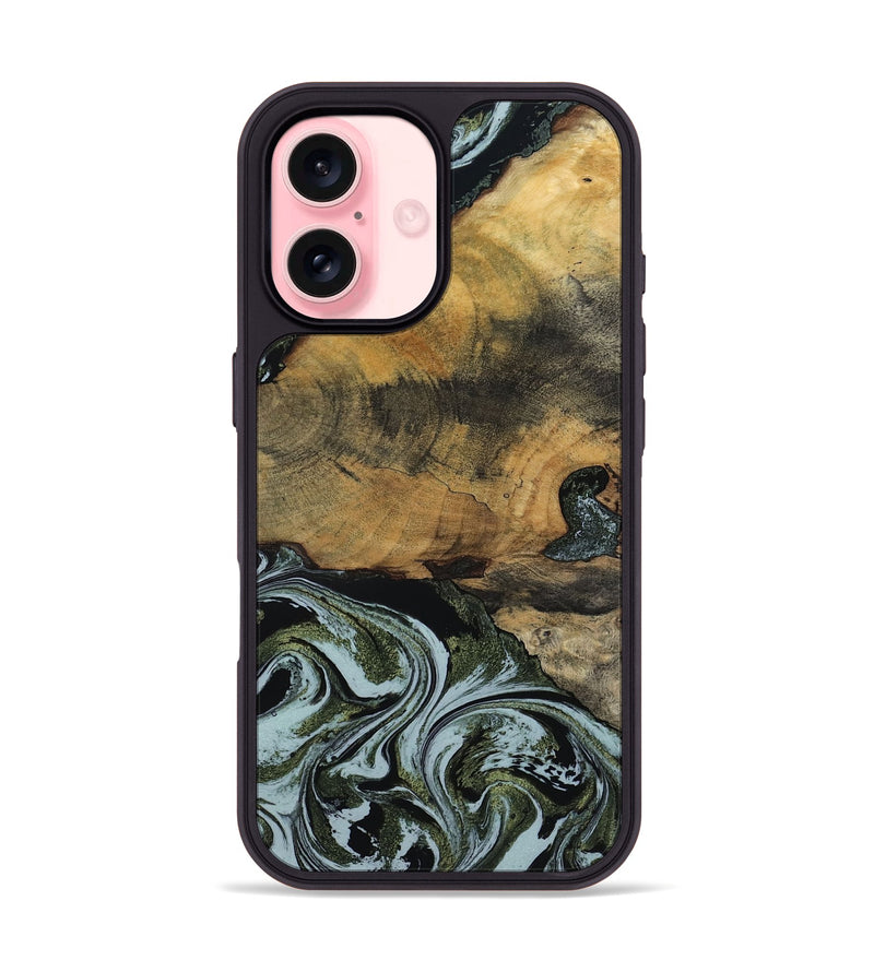 iPhone 16 Wood Phone Case - Lem (Green, 797061)