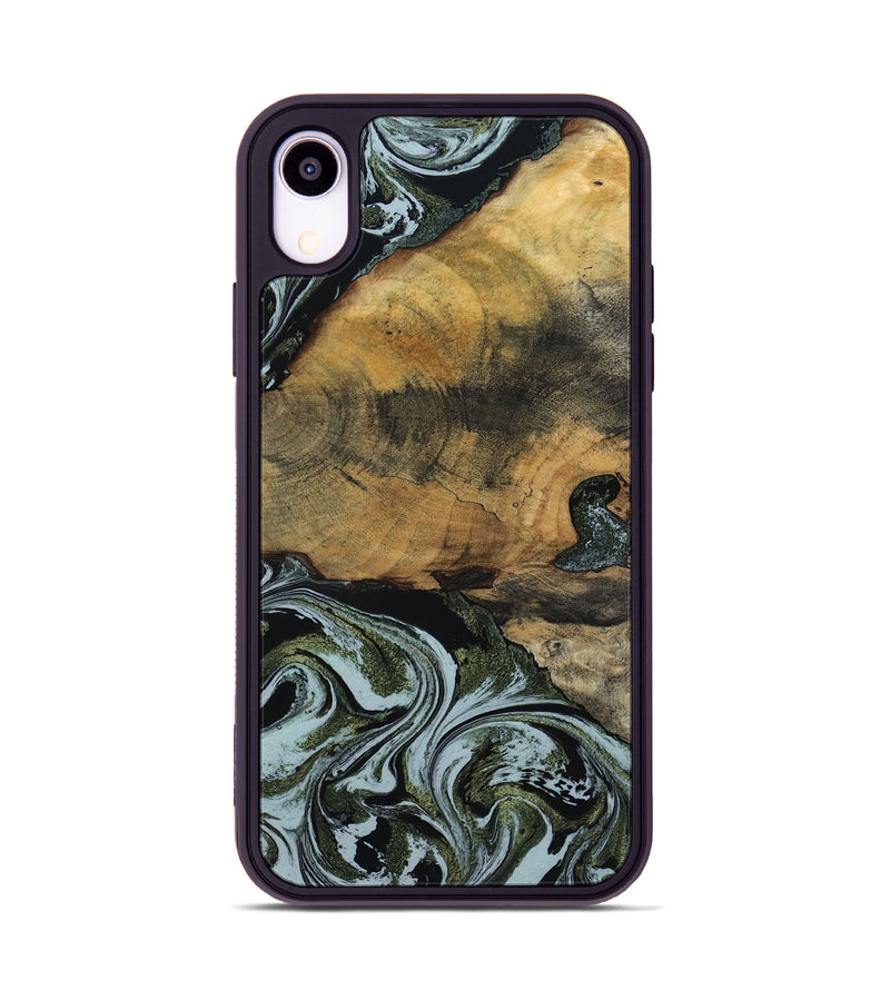iPhone Xr Wood Phone Case - Lem (Green, 797061)