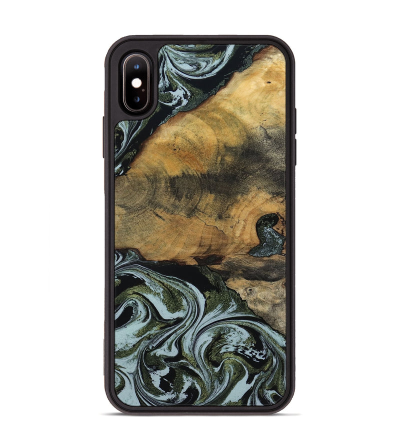 iPhone Xs Max Wood Phone Case - Lem (Green, 797061)