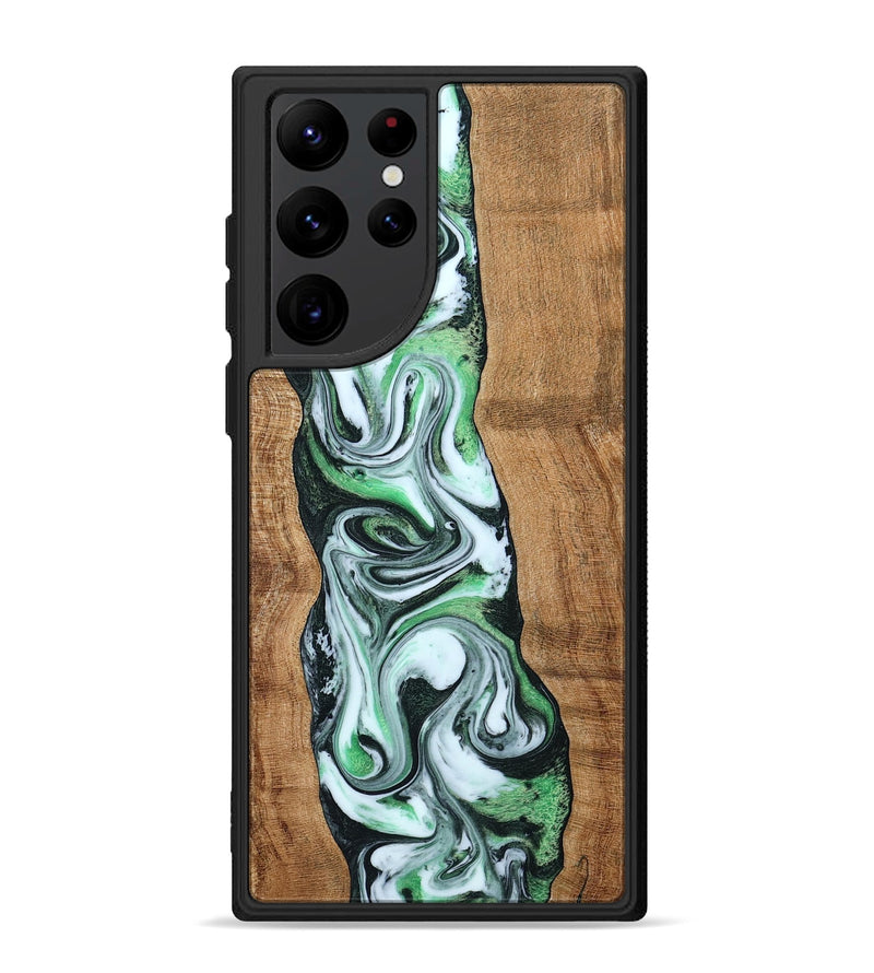 Galaxy S22 Ultra Wood Phone Case - Tera (Green, 797063)