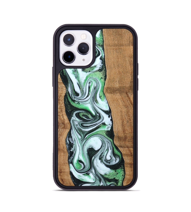 iPhone 11 Pro Wood Phone Case - Tera (Green, 797063)