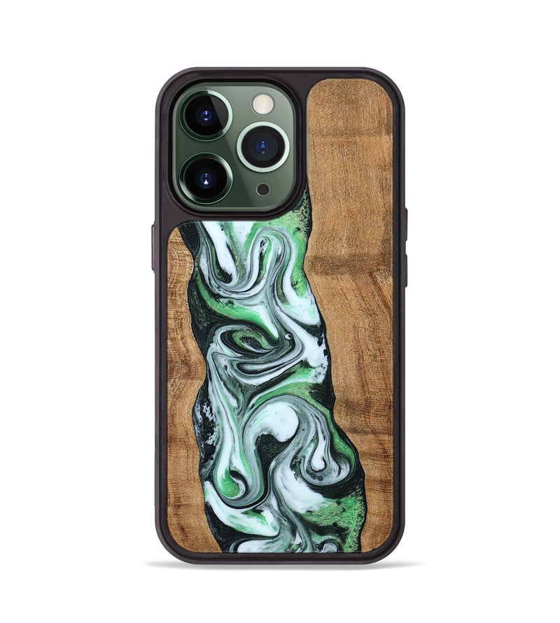 iPhone 13 Pro Wood Phone Case - Tera (Green, 797063)