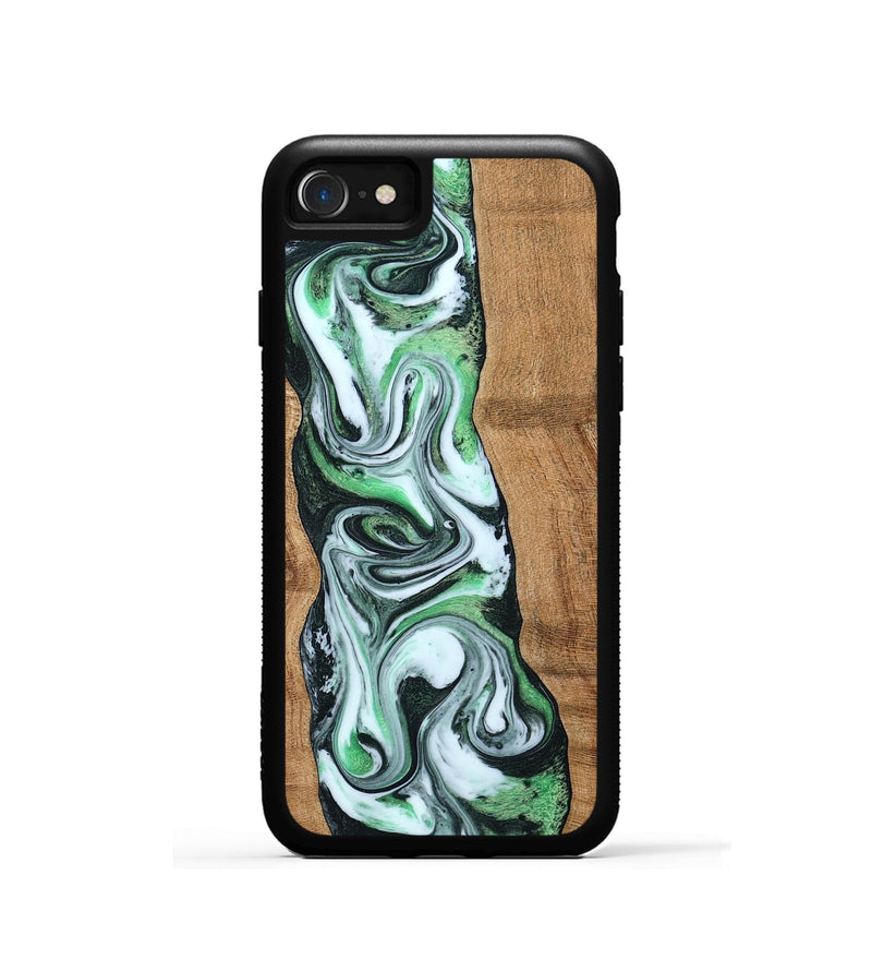 iPhone SE Wood Phone Case - Tera (Green, 797063)