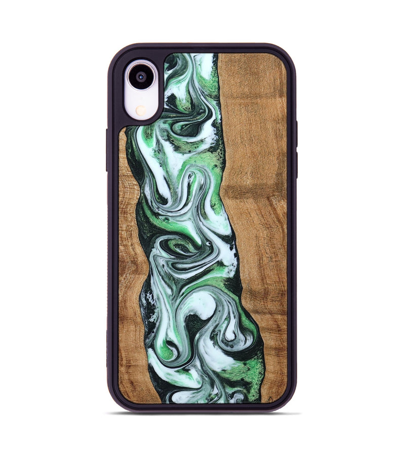 iPhone Xr Wood Phone Case - Tera (Green, 797063)
