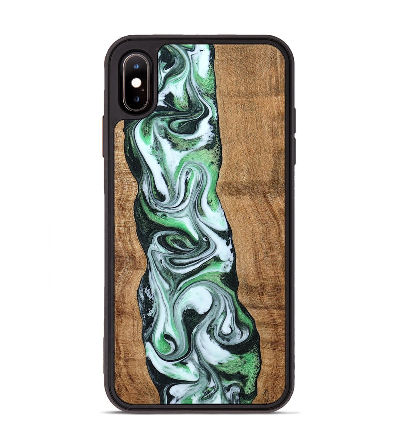 iPhone Xs Max Wood Phone Case - Tera (Green, 797063)