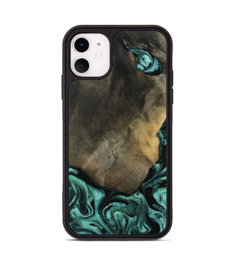 iPhone 11 Wood Phone Case - Maria (Green, 797066)