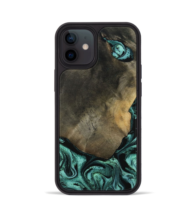 iPhone 12 Wood Phone Case - Maria (Green, 797066)