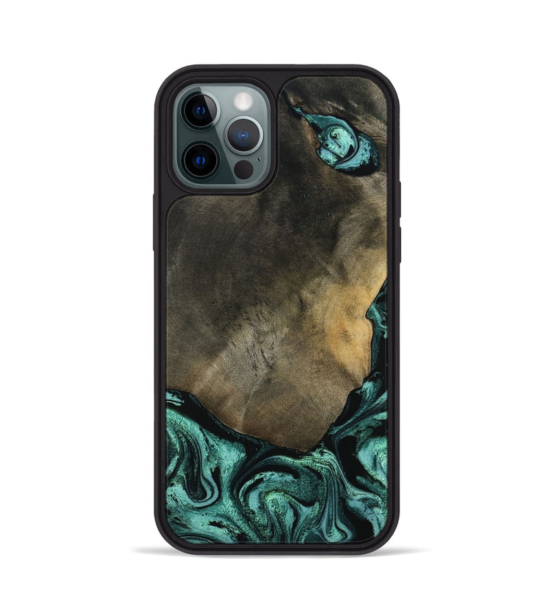iPhone 12 Pro Wood Phone Case - Maria (Green, 797066)