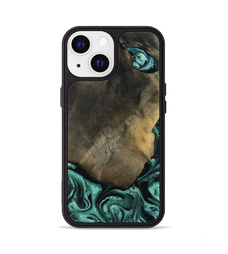 iPhone 13 Wood Phone Case - Maria (Green, 797066)