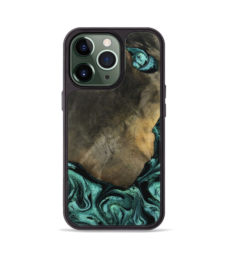 iPhone 13 Pro Wood Phone Case - Maria (Green, 797066)