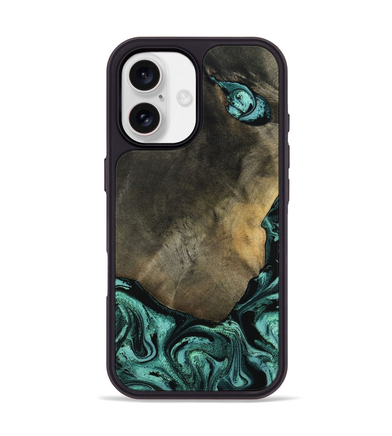 iPhone 17 Wood Phone Case - Maria (Green, 797066)
