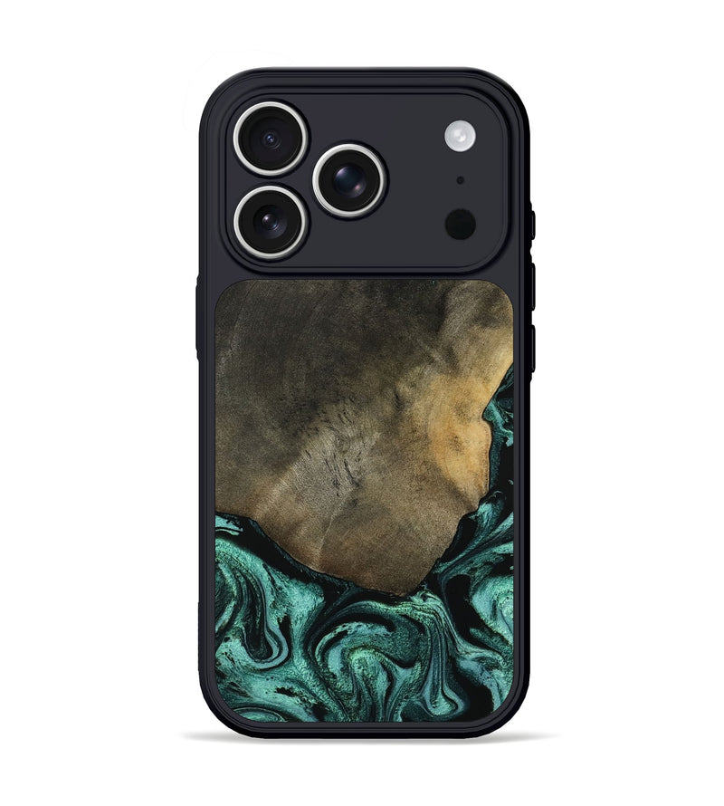 iPhone 17 Pro Wood Phone Case - Maria (Green, 797066)