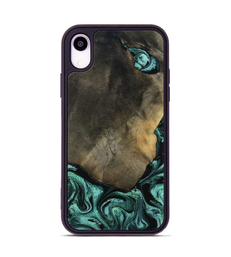 iPhone Xr Wood Phone Case - Maria (Green, 797066)