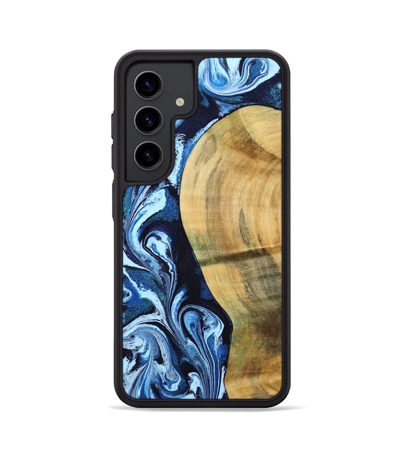 Galaxy S24 Wood Phone Case - Billy (Blue, 797072)