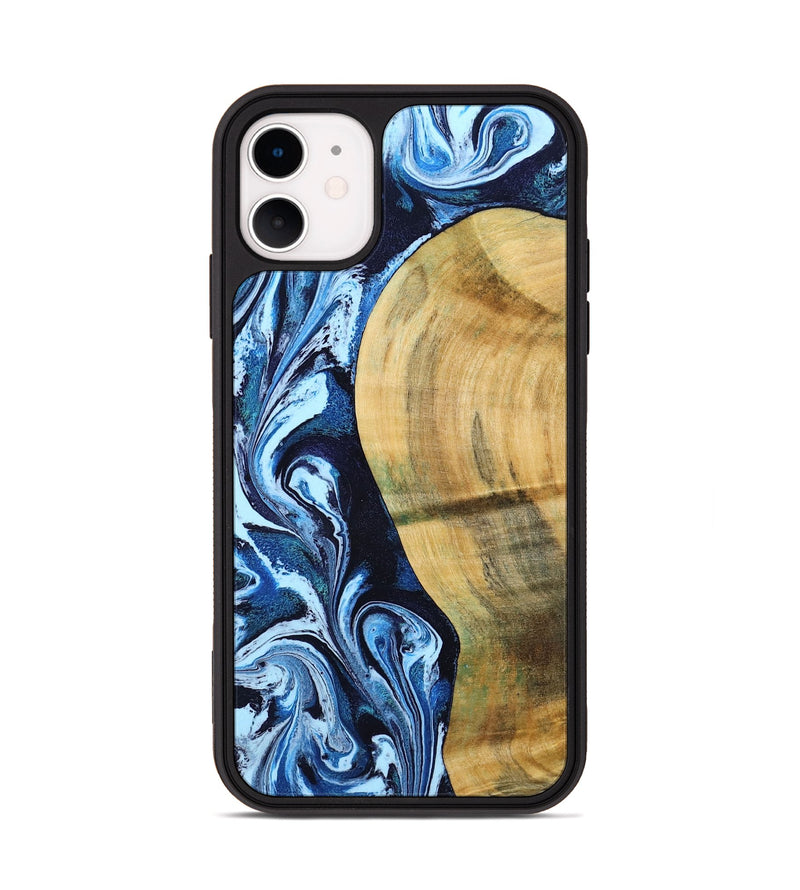 iPhone 11 Wood Phone Case - Billy (Blue, 797072)