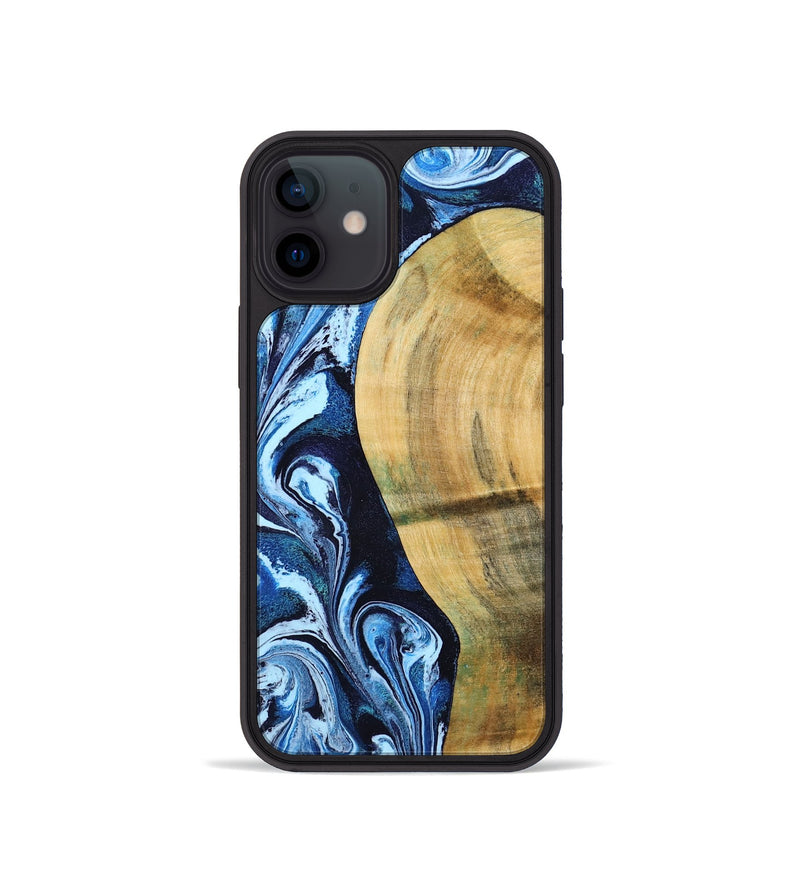 iPhone 12 mini Wood Phone Case - Billy (Blue, 797072)