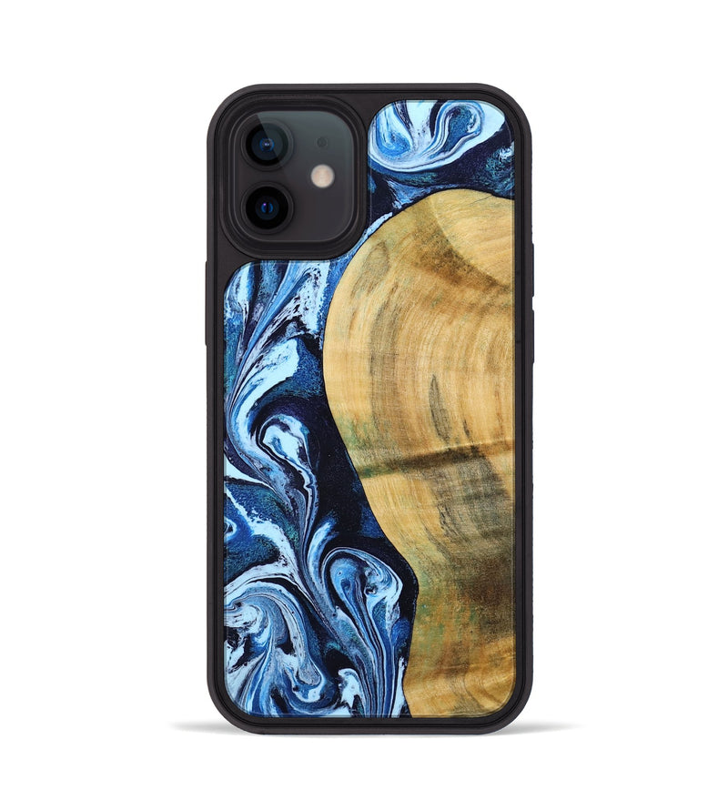 iPhone 12 Wood Phone Case - Billy (Blue, 797072)