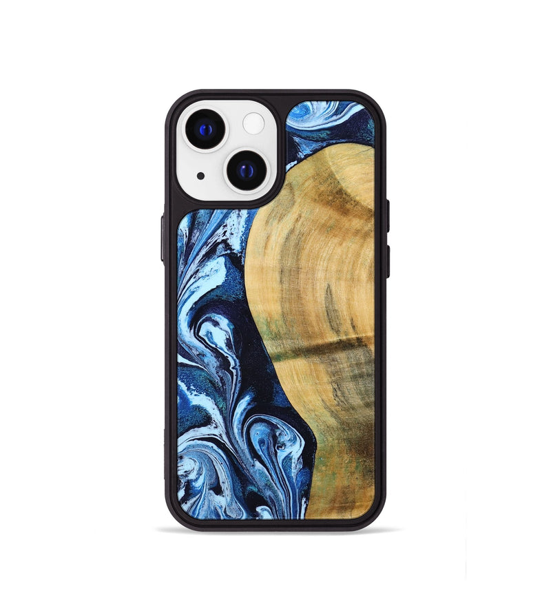 iPhone 13 mini Wood Phone Case - Billy (Blue, 797072)