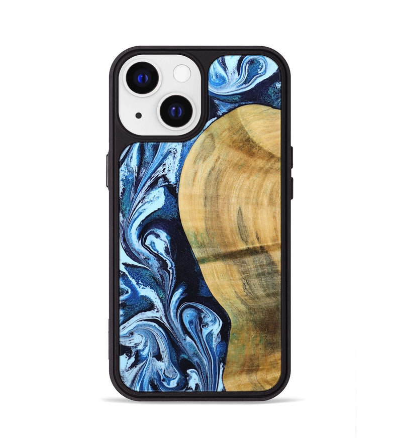 iPhone 13 Wood Phone Case - Billy (Blue, 797072)