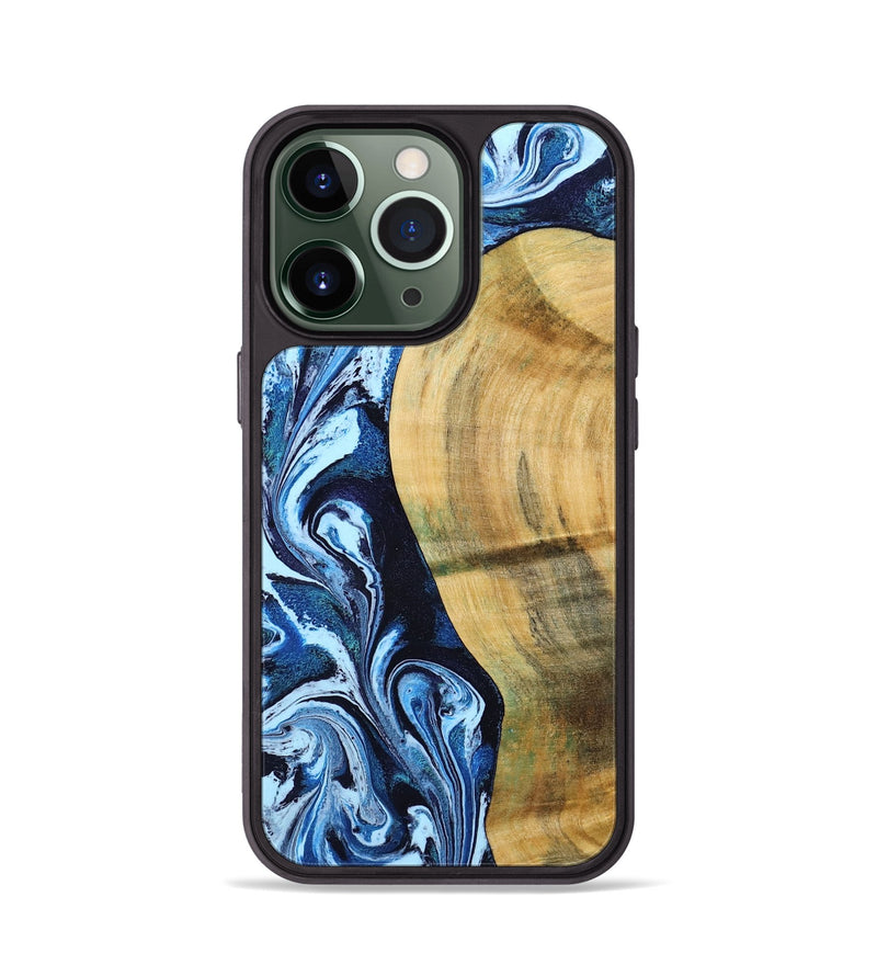 iPhone 13 Pro Wood Phone Case - Billy (Blue, 797072)