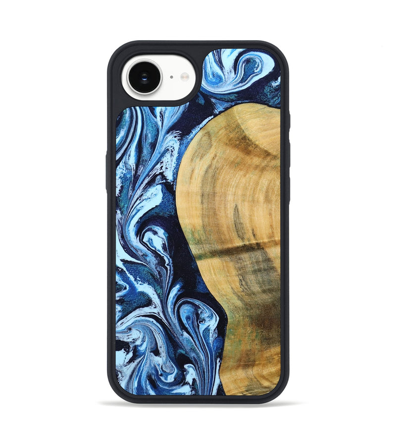 iPhone 16e Wood Phone Case - Billy (Blue, 797072)