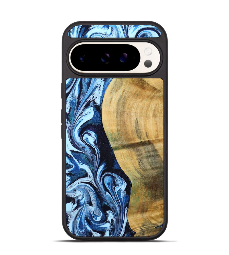 Pixel 9 Wood Phone Case - Billy (Blue, 797072)