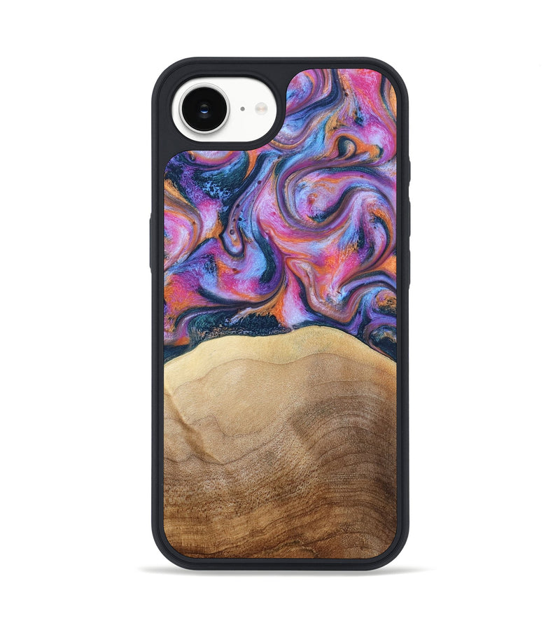 iPhone 16e Wood Phone Case - Berta (Blue, 797077)