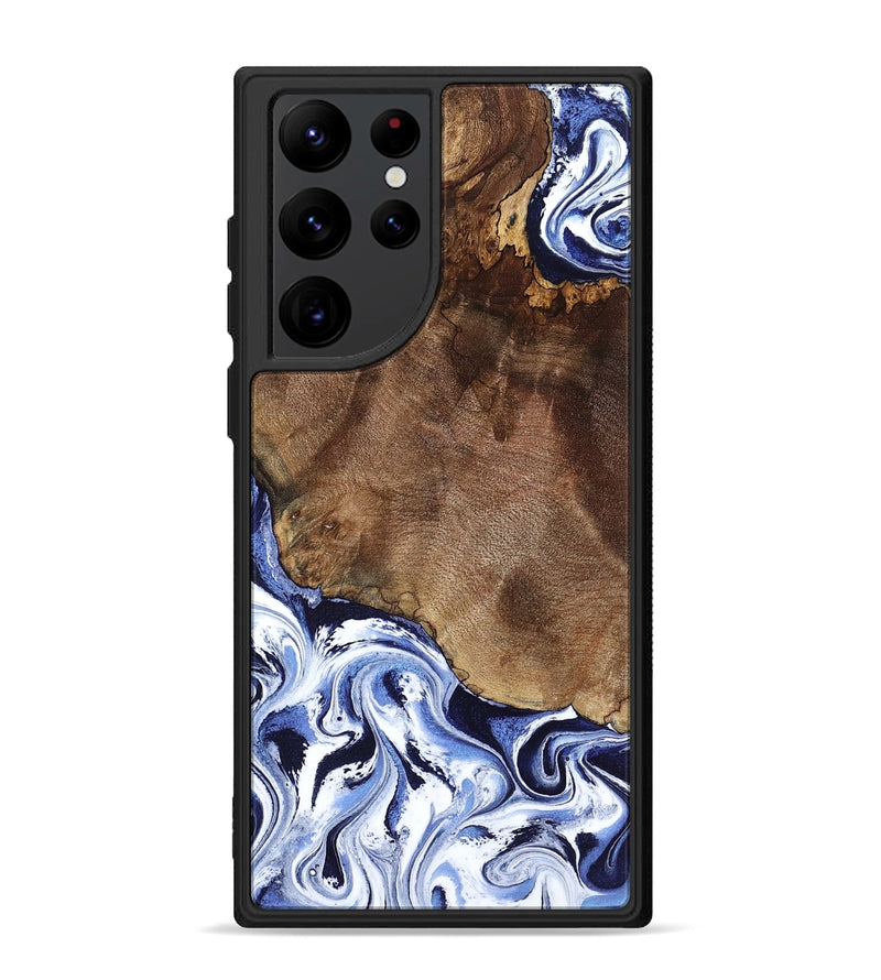 Galaxy S22 Ultra Wood Phone Case - Kelley (Blue, 797079)