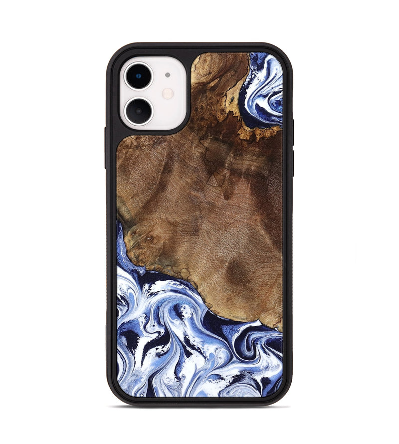 iPhone 11 Wood Phone Case - Kelley (Blue, 797079)