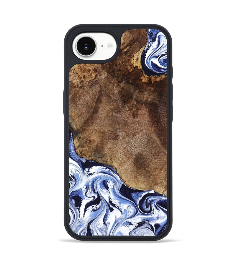 iPhone 16e Wood Phone Case - Kelley (Blue, 797079)