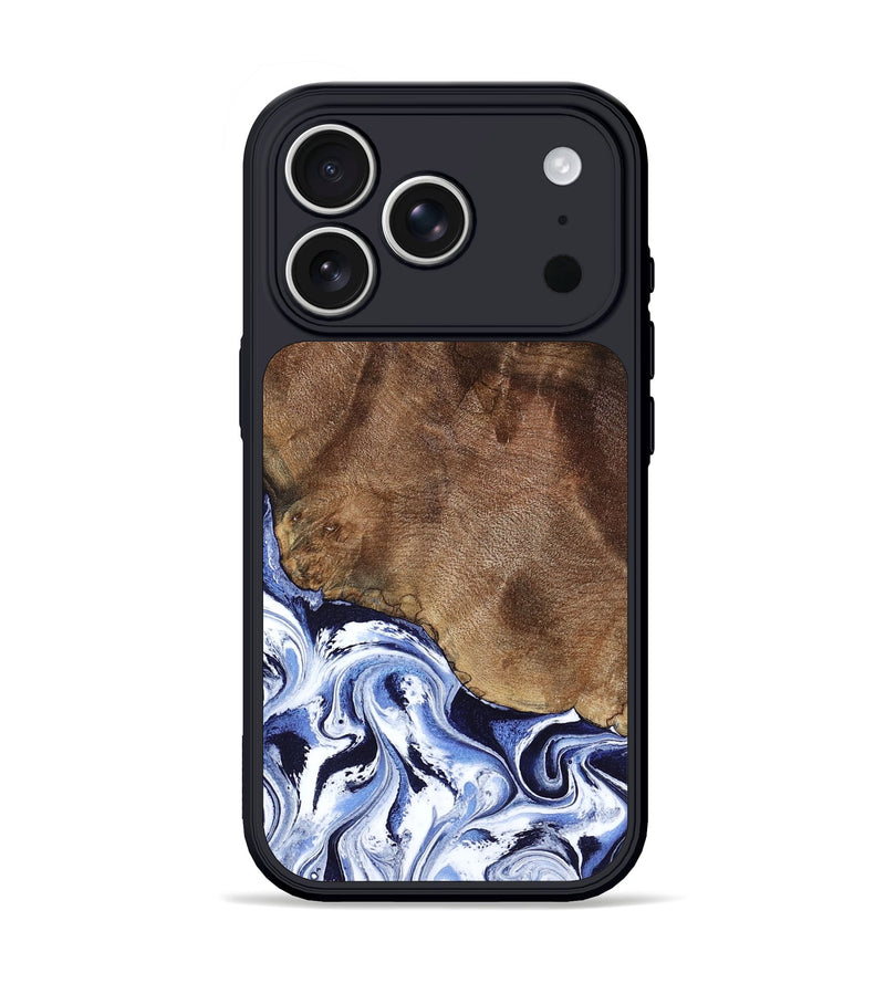 iPhone 17 Pro Wood Phone Case - Kelley (Blue, 797079)