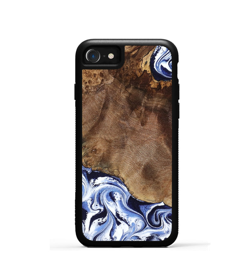 iPhone SE Wood Phone Case - Kelley (Blue, 797079)