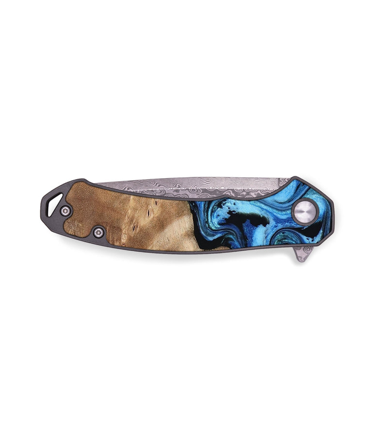 EDC Wood Pocket Knife - Jerod (Blue, 797083)