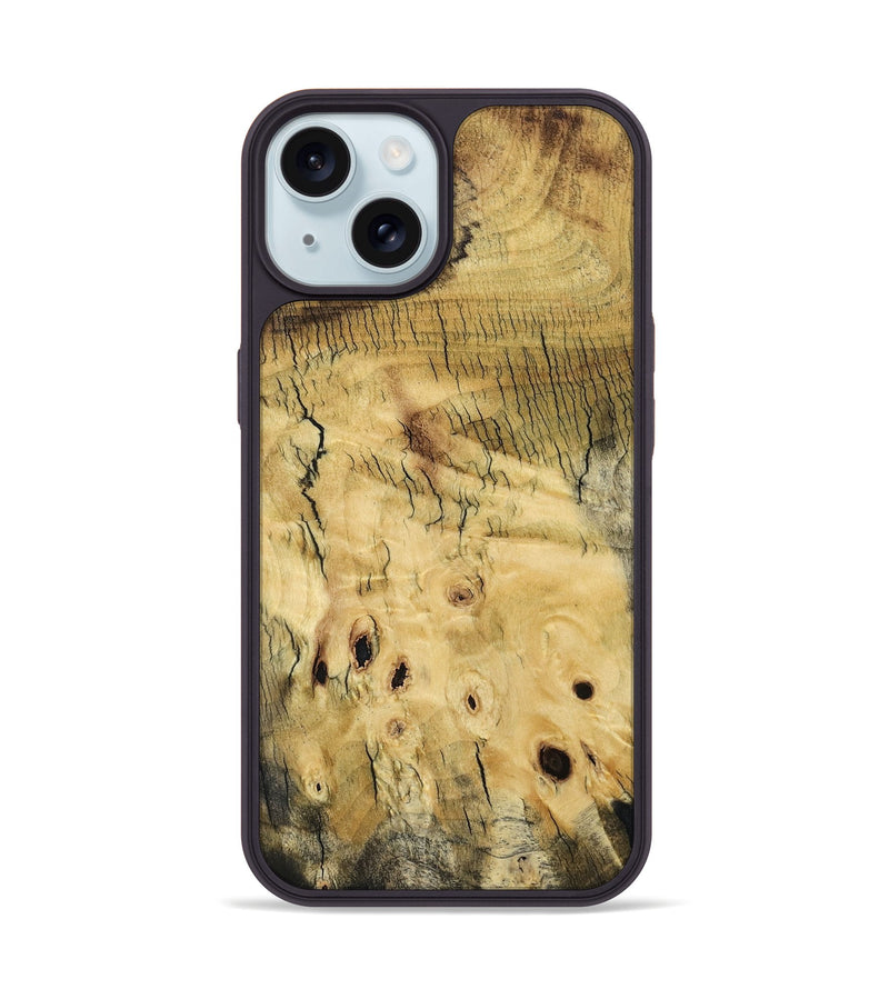 iPhone 15 Wood Phone Case - Flor (Wood Burl, 797091)