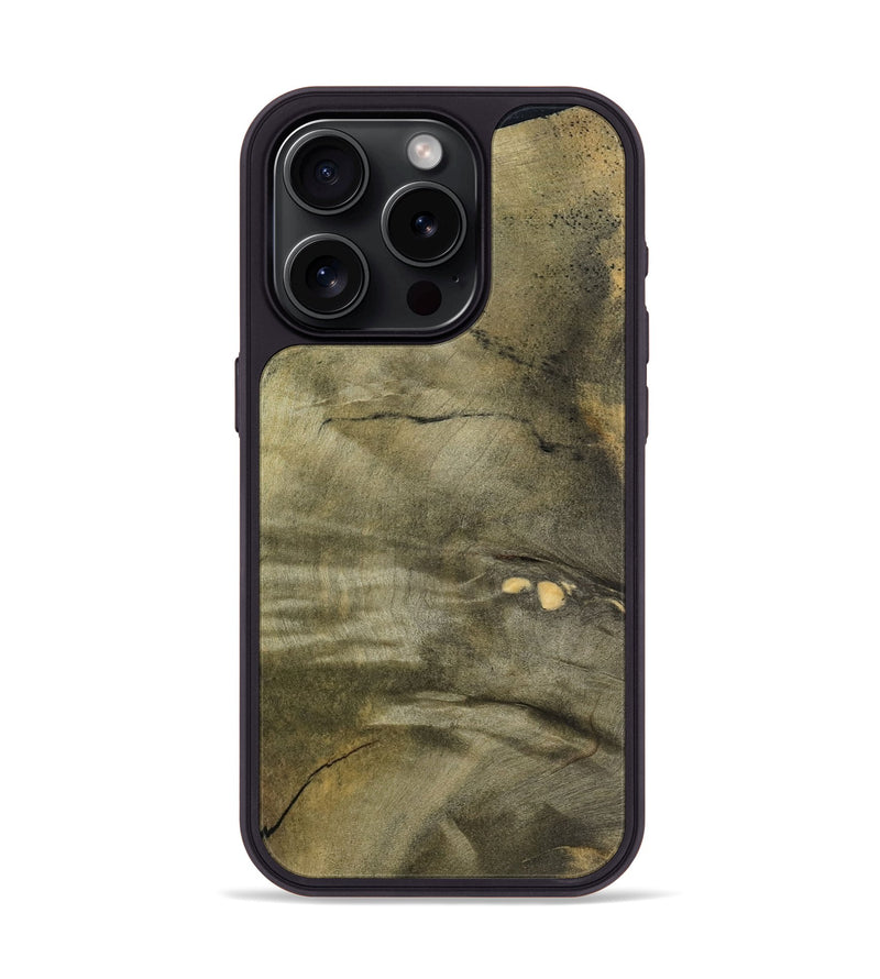 iPhone 15 Pro Wood Phone Case - Adella (Wood Burl, 797104)