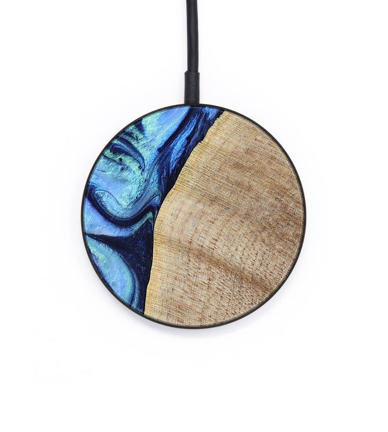 Circle Wood Wireless Charger - Wiley (Blue, 797109)
