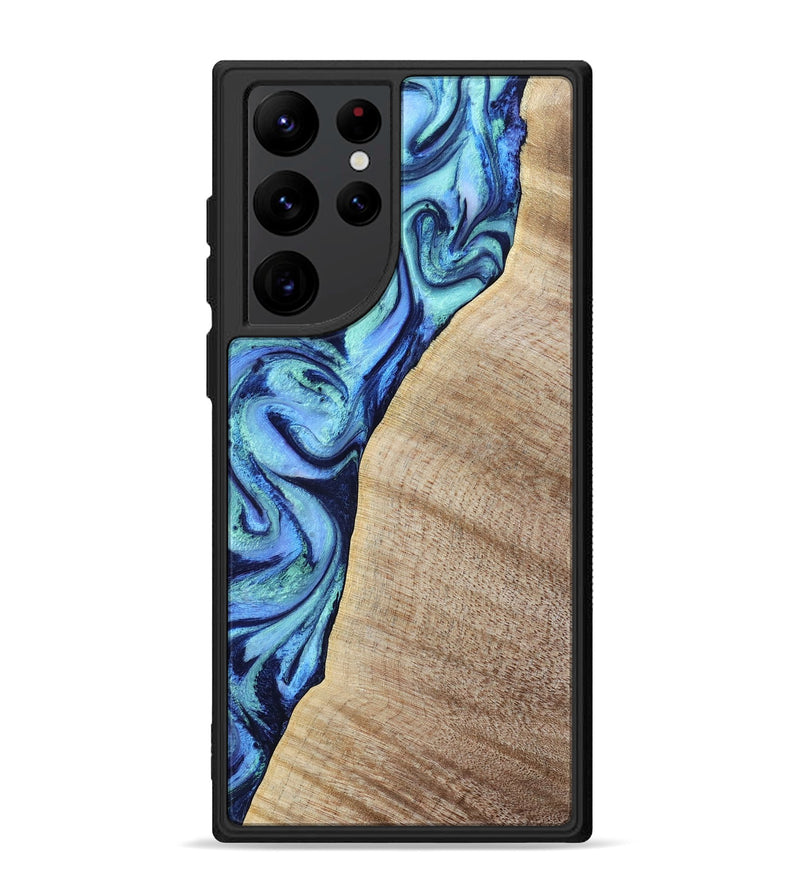 Galaxy S22 Ultra Wood Phone Case - Wiley (Blue, 797109)