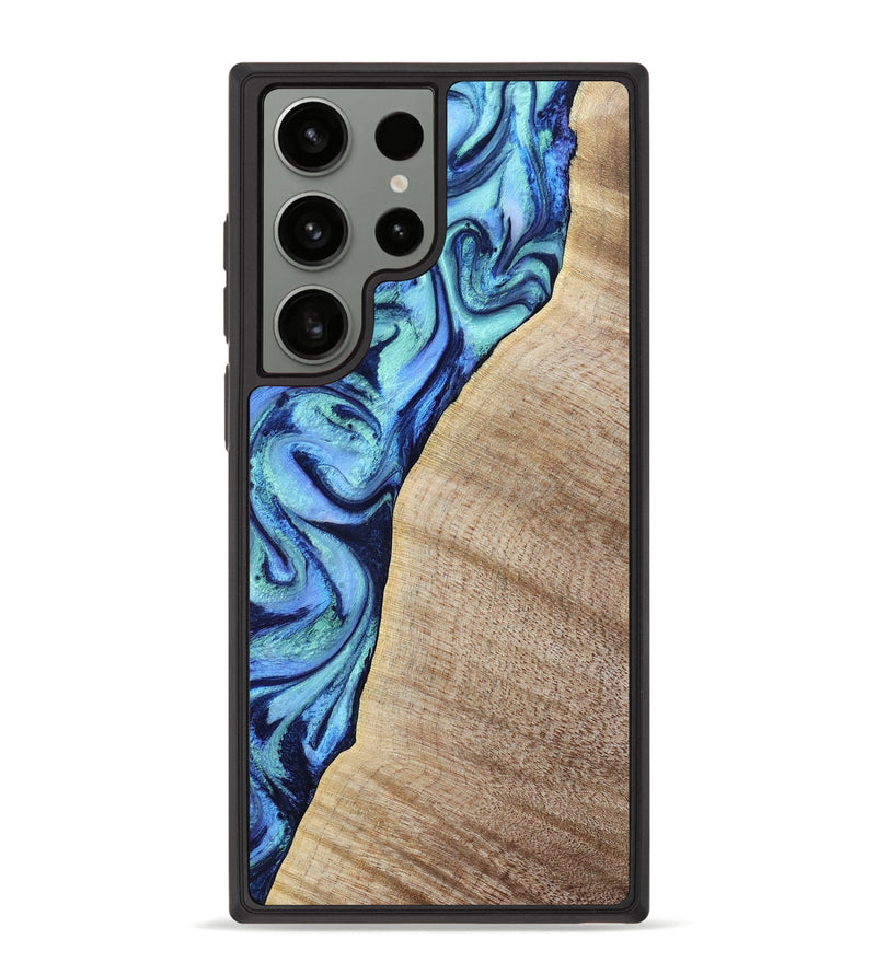 Galaxy S23 Ultra Wood Phone Case - Wiley (Blue, 797109)