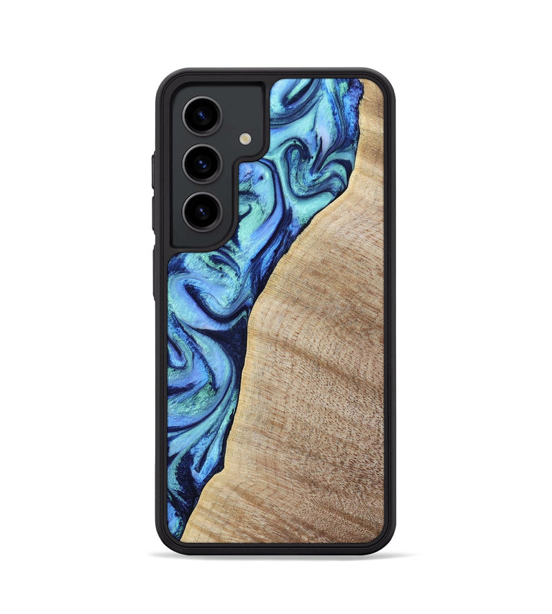 Galaxy S24 Wood Phone Case - Wiley (Blue, 797109)