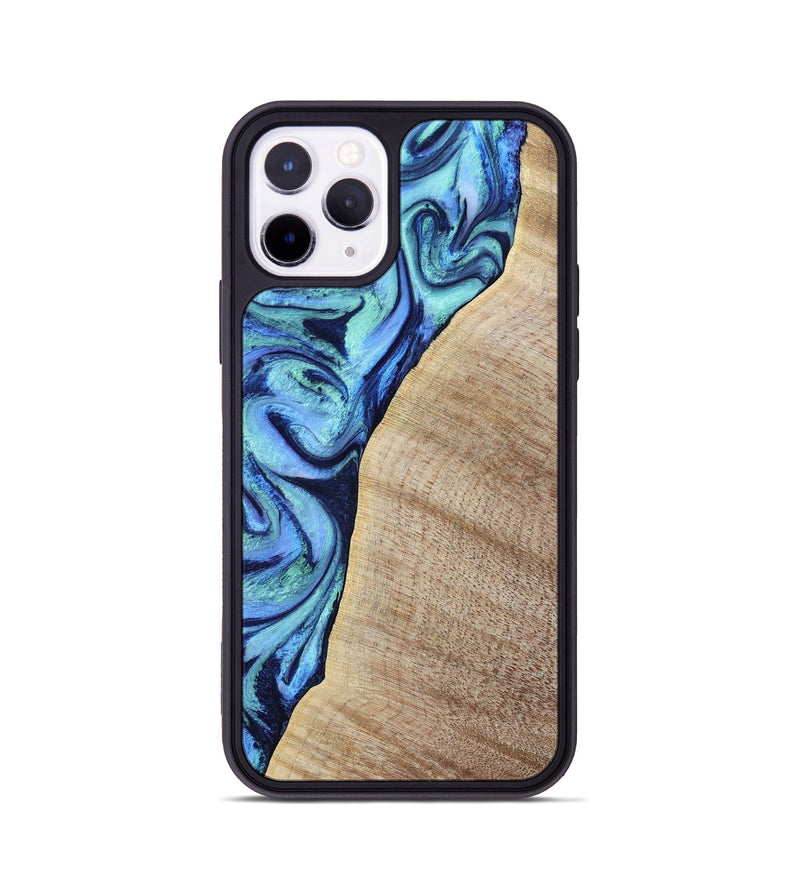 iPhone 11 Pro Wood Phone Case - Wiley (Blue, 797109)