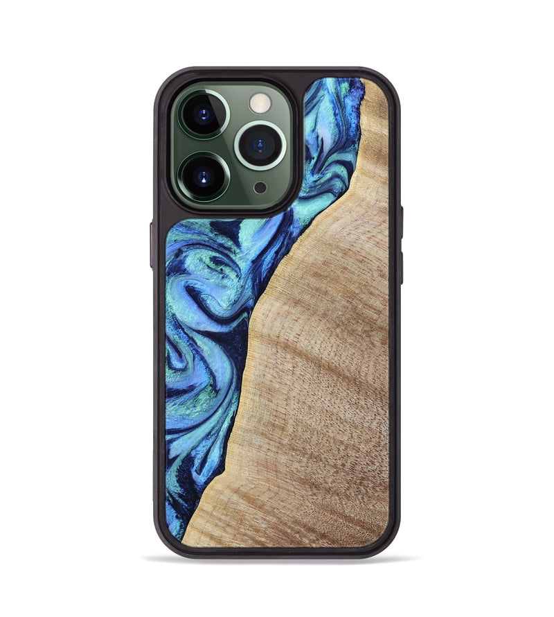 iPhone 13 Pro Wood Phone Case - Wiley (Blue, 797109)